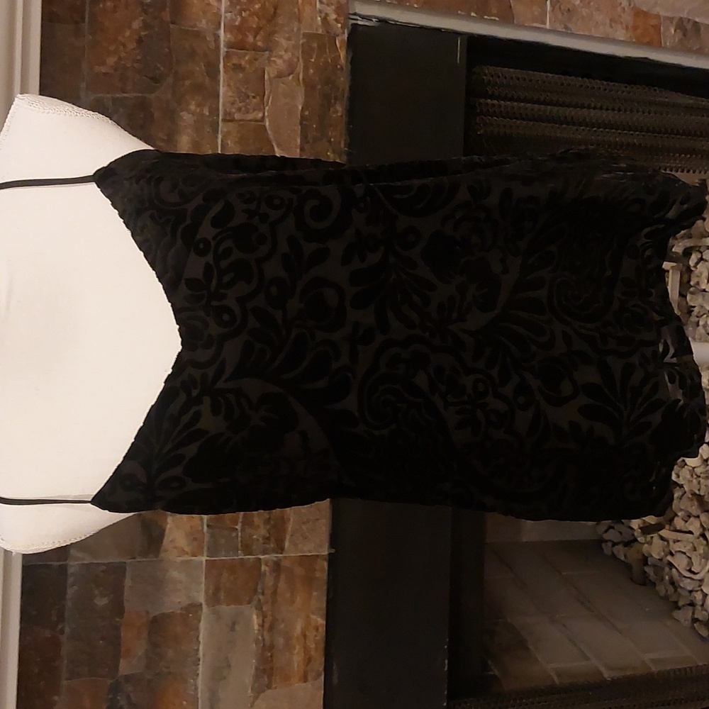 Black Velvet Spaghetti Strap Top